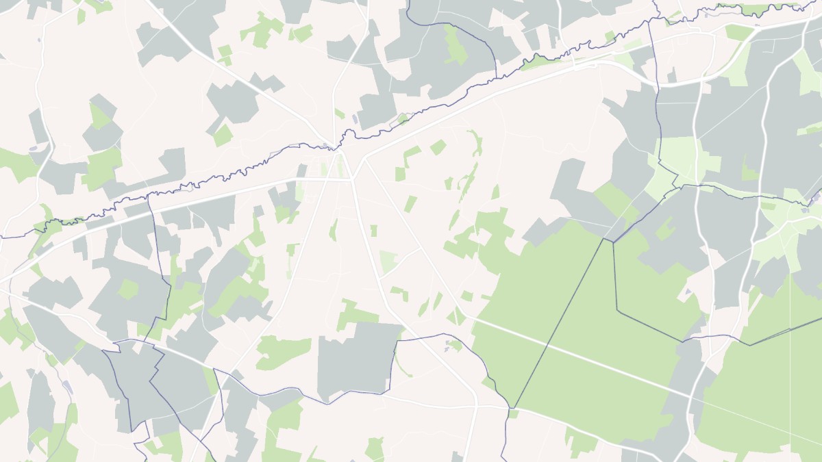 Aperçu cartographique de Sainte-Gauburge-Sainte-Colombe, centré sur la commune