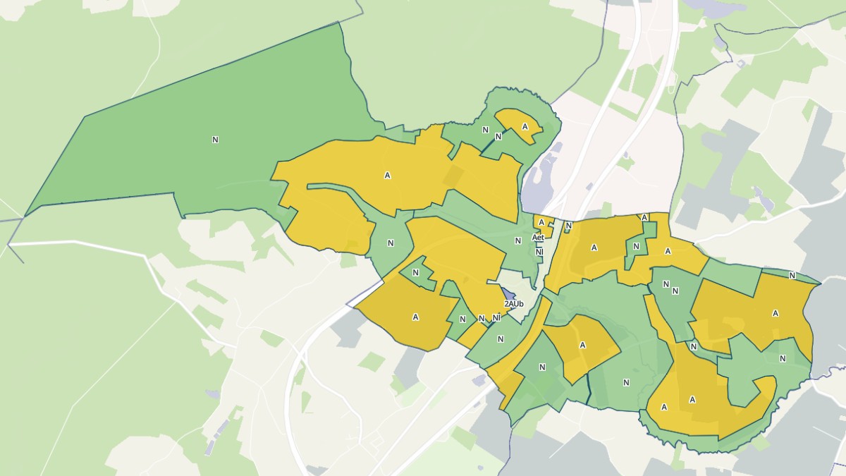 Aperçu cartographique de Saint-Gervais-du-Perron, centré sur la commune