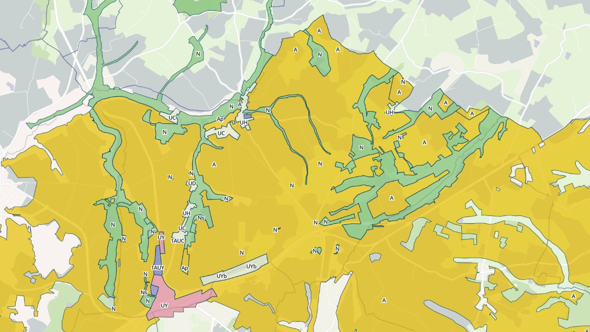 Aperçu cartographique de Saint-Hilaire-le-Châtel, centré sur la commune