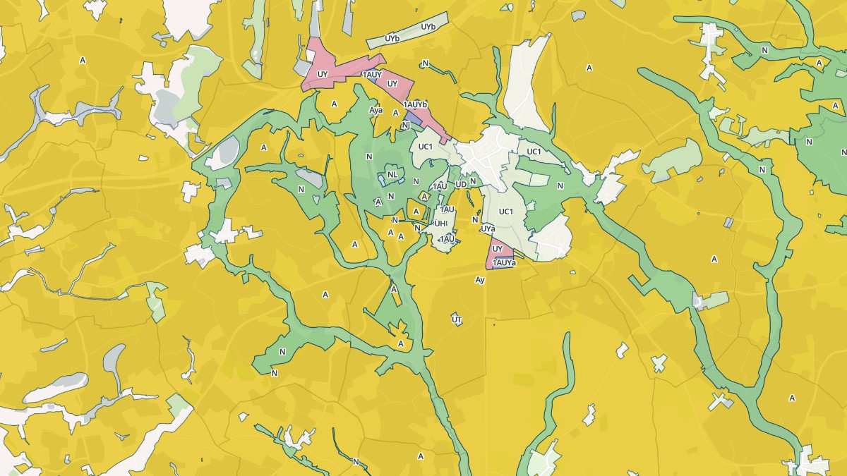 Aperçu cartographique de Saint-Langis-lès-Mortagne, centré sur la commune