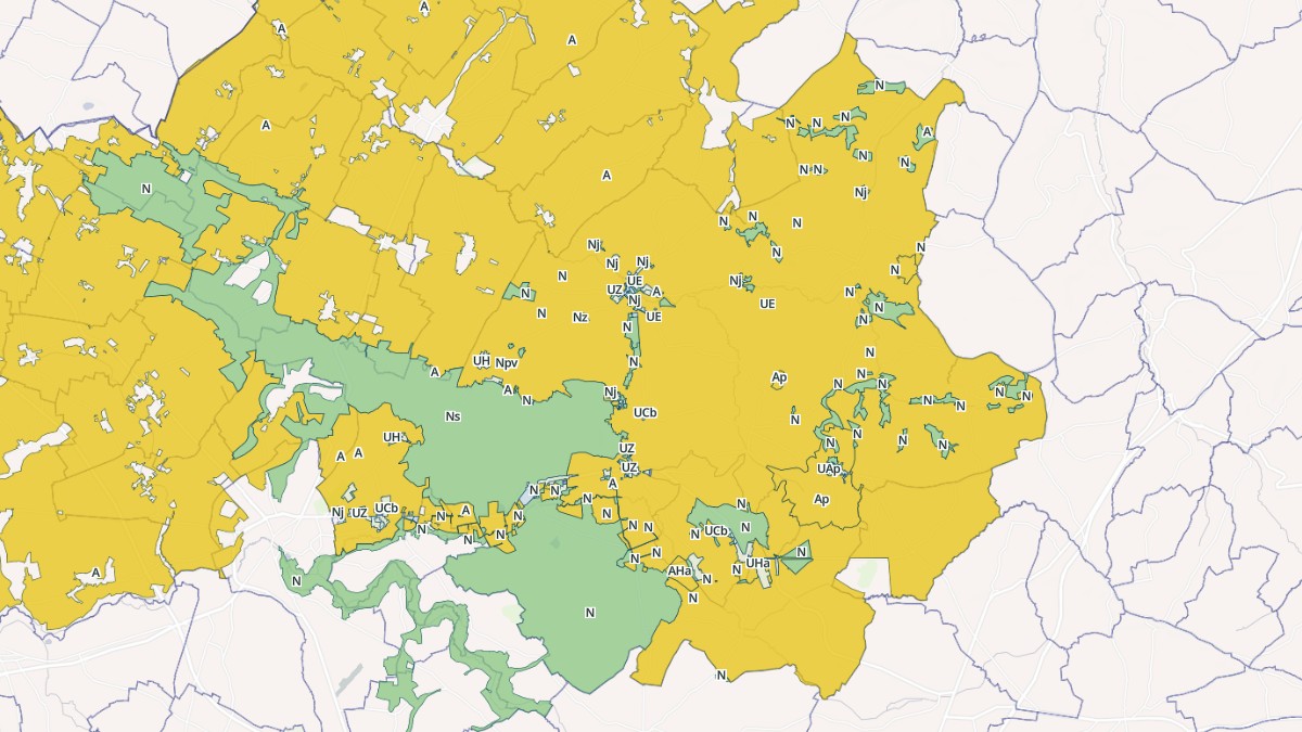 Aperçu cartographique de Gouffern en Auge, centré sur la commune