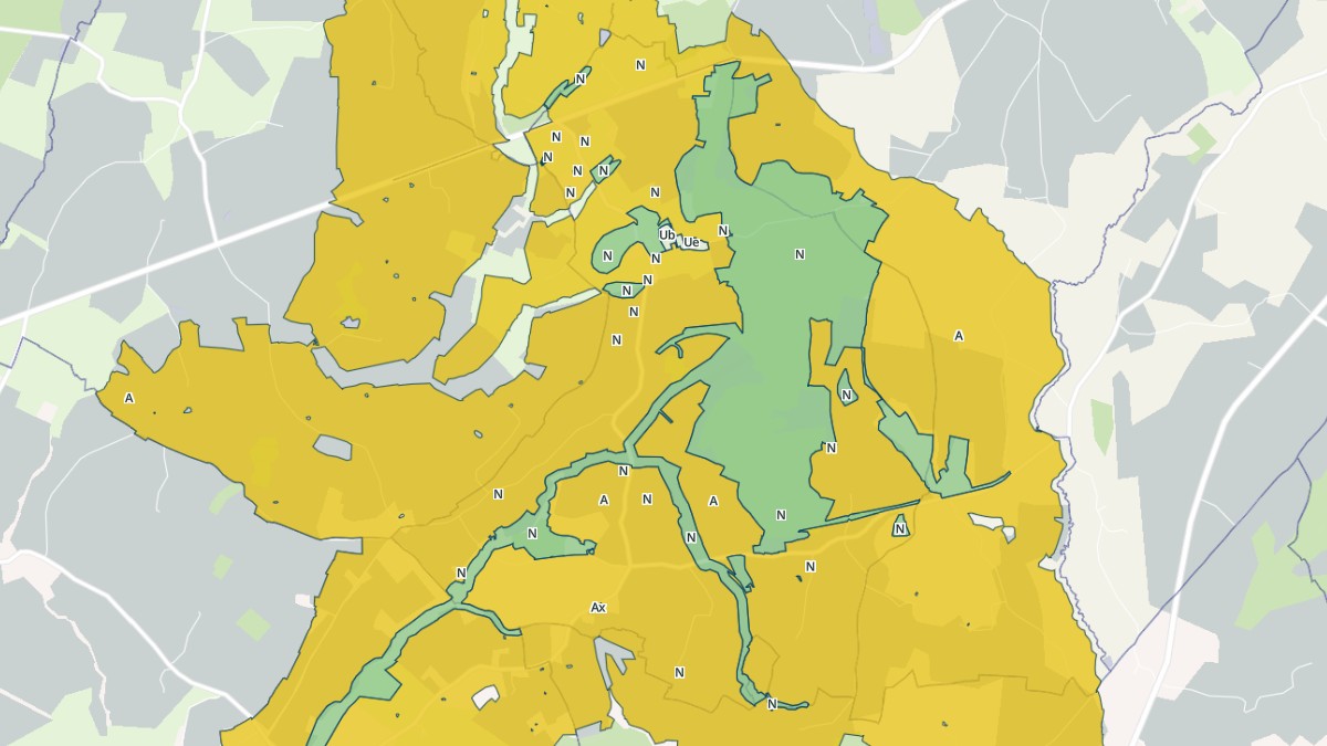 Aperçu cartographique de Vaunoise, centré sur la commune