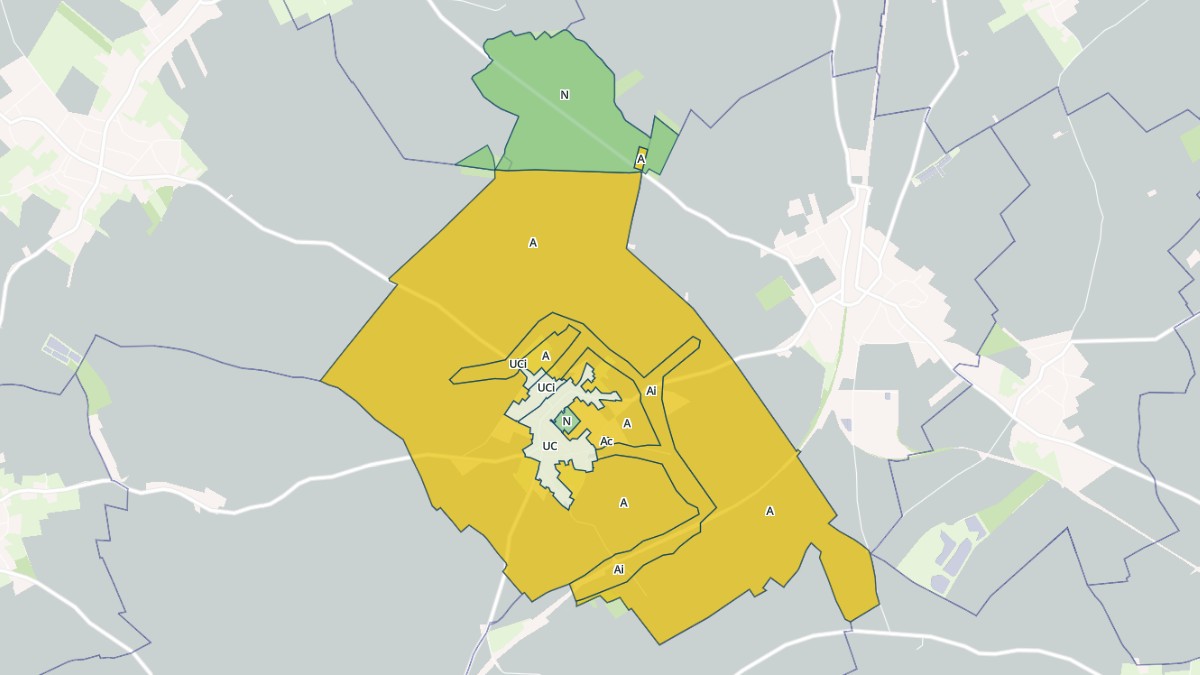 Aperçu cartographique de Achiet-le-Petit, centré sur la commune