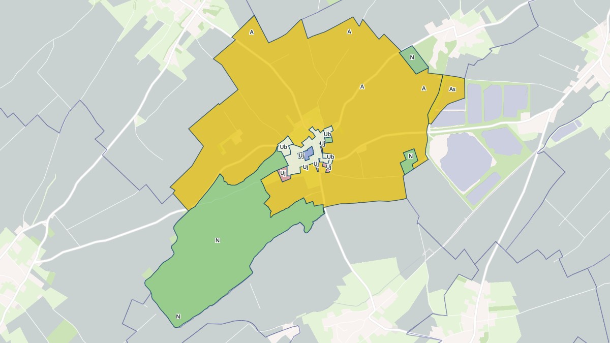 Aperçu cartographique de Adinfer, centré sur la commune