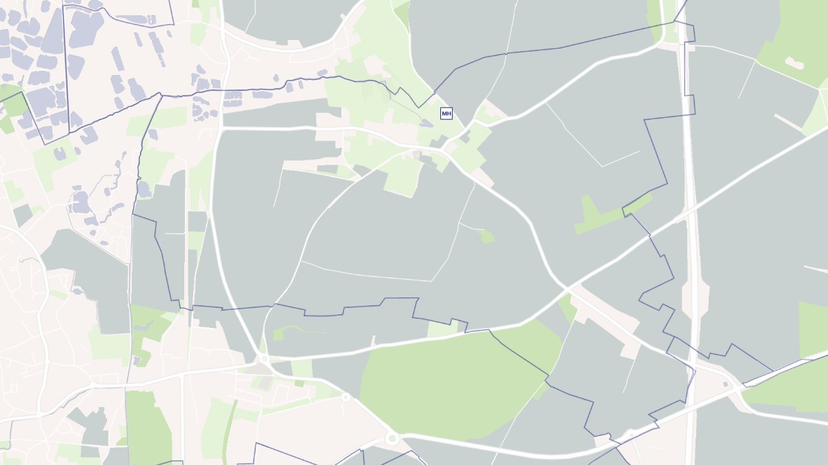 Aperçu cartographique de Airon-Saint-Vaast, centré sur la commune