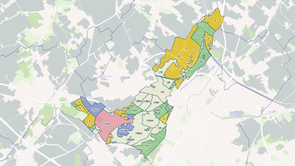 Aperçu cartographique de Annezin, centré sur la commune