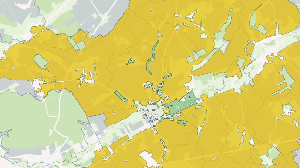 Aperçu cartographique de Auchy-lès-Hesdin, centré sur la commune