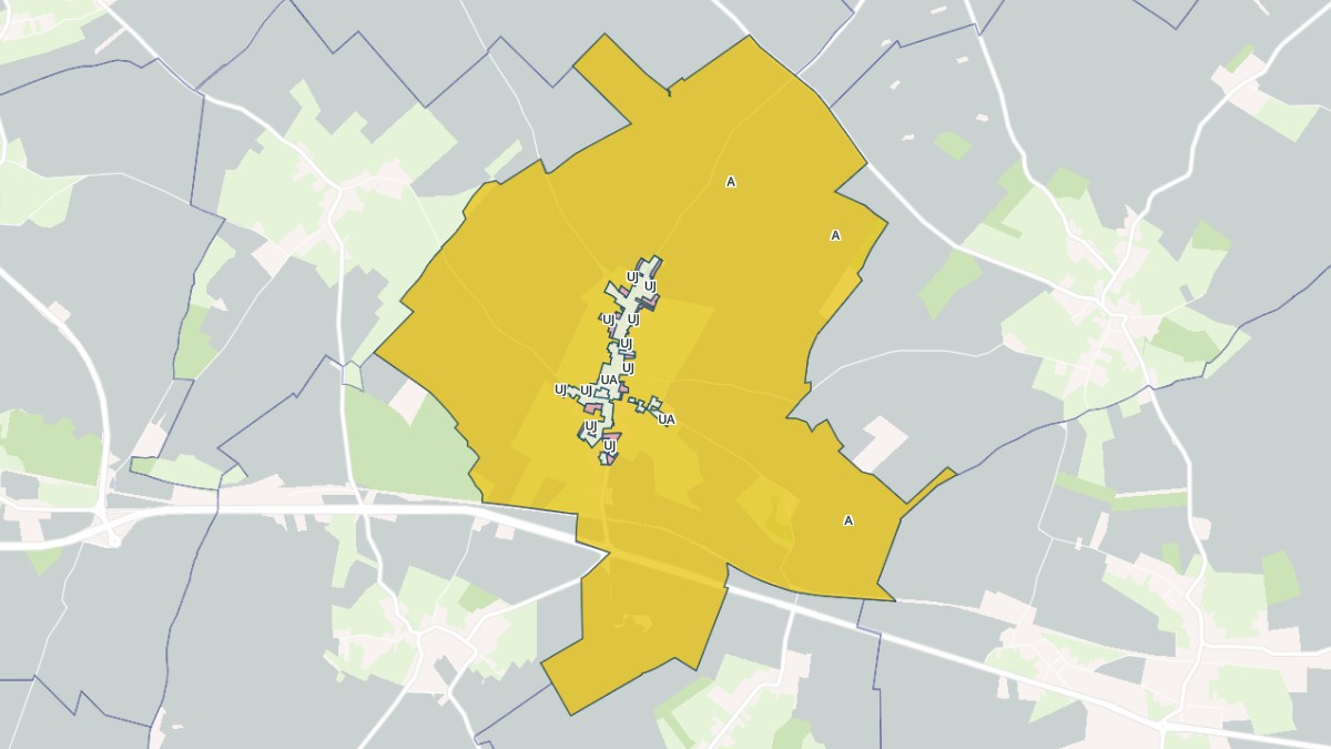 Aperçu cartographique de Bailleul-aux-Cornailles, centré sur la commune