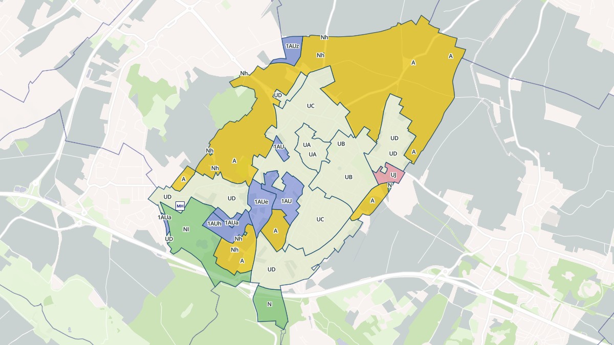 Aperçu cartographique de Barlin, centré sur la commune