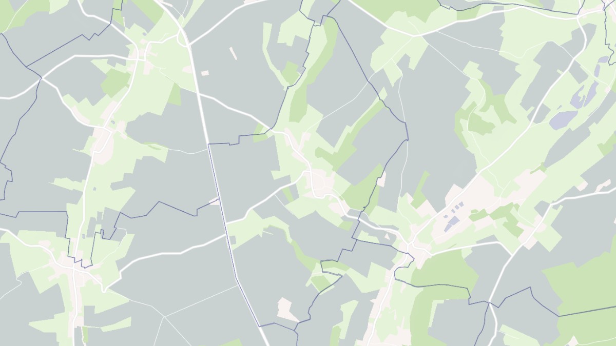 Aperçu cartographique de Bernieulles, centré sur la commune