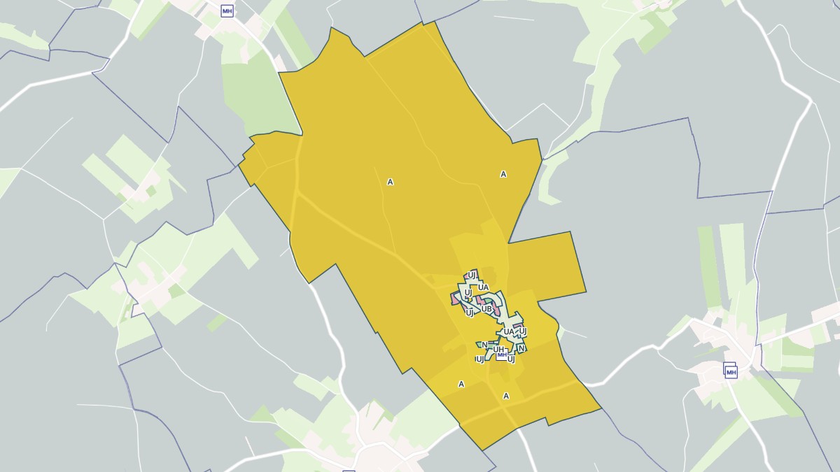 Aperçu cartographique de Béthonsart, centré sur la commune