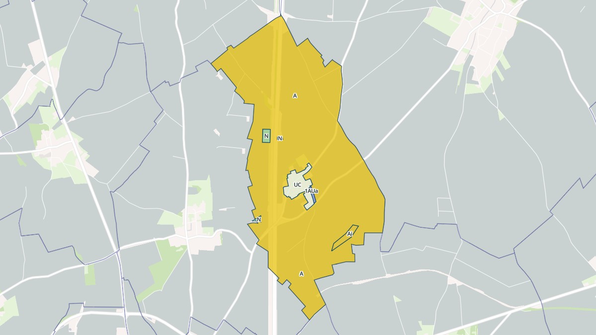 Aperçu cartographique de Beugnâtre, centré sur la commune