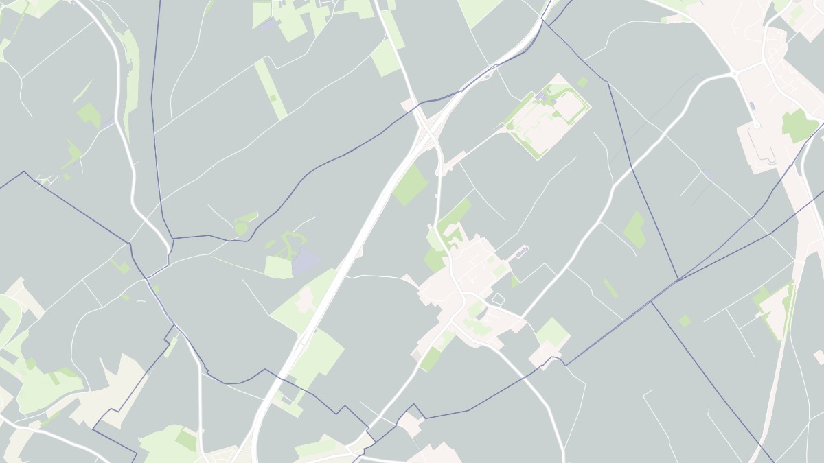 Aperçu cartographique de Bonningues-lès-Calais, centré sur la commune