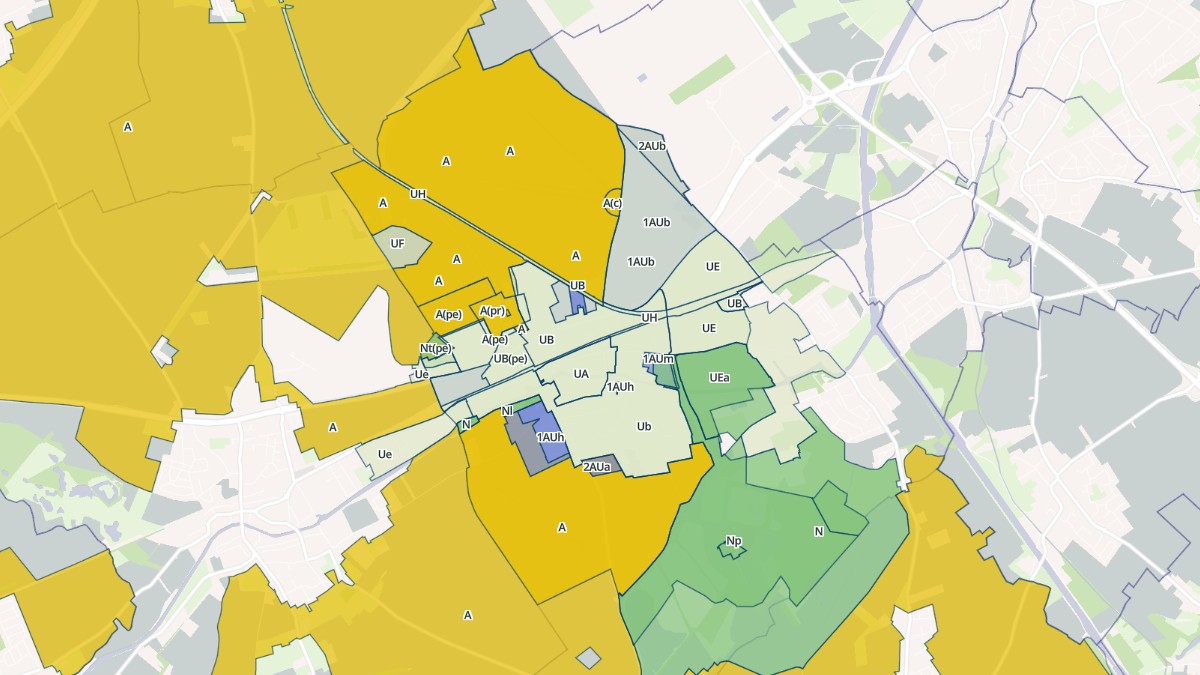 Aperçu cartographique de Brebières, centré sur la commune