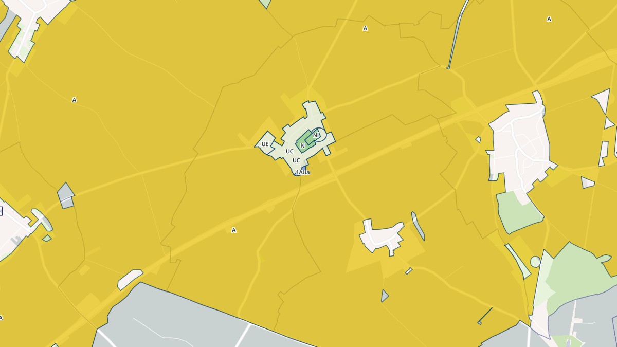 Aperçu cartographique de Bus, centré sur la commune