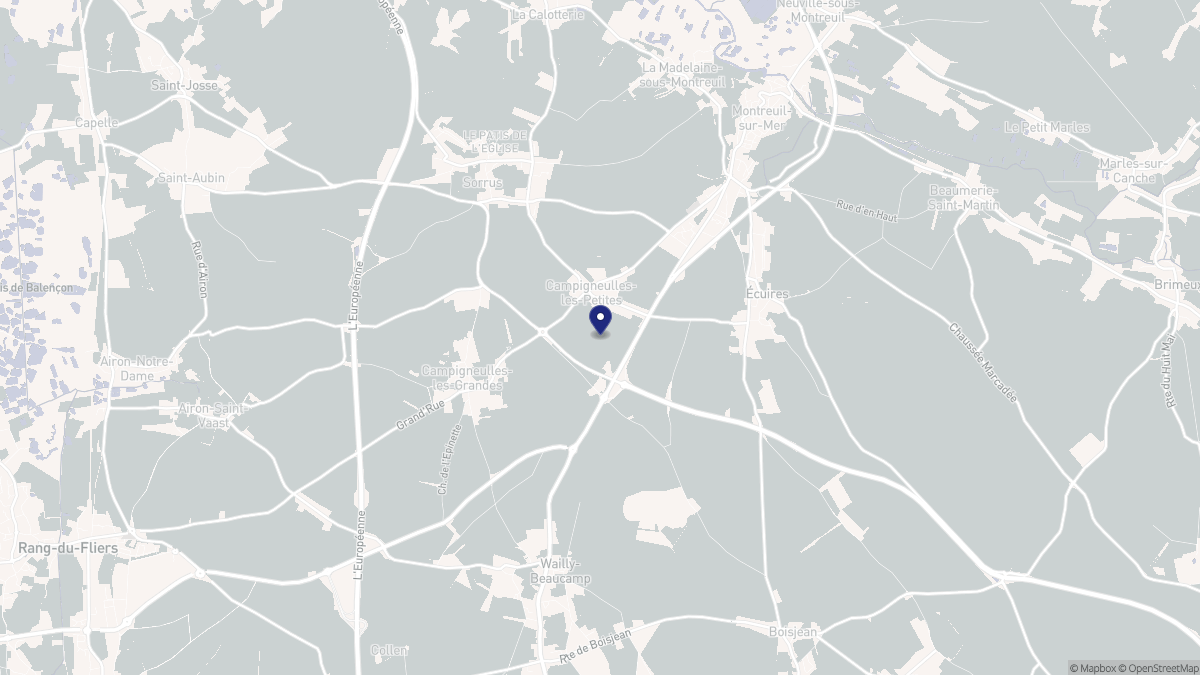 Aperçu cartographique de Campigneulles-les-Petites, centré sur la commune