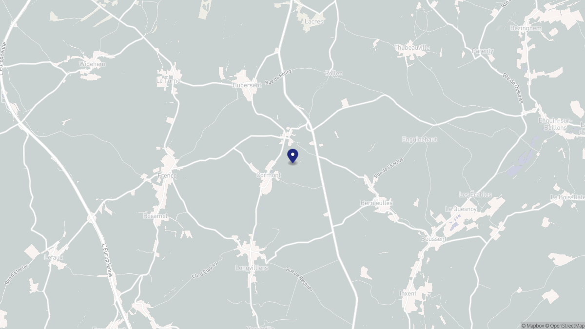 Aperçu cartographique de Cormont, centré sur la commune