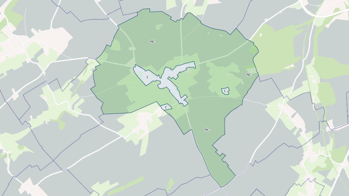 Aperçu cartographique de Croisette, centré sur la commune