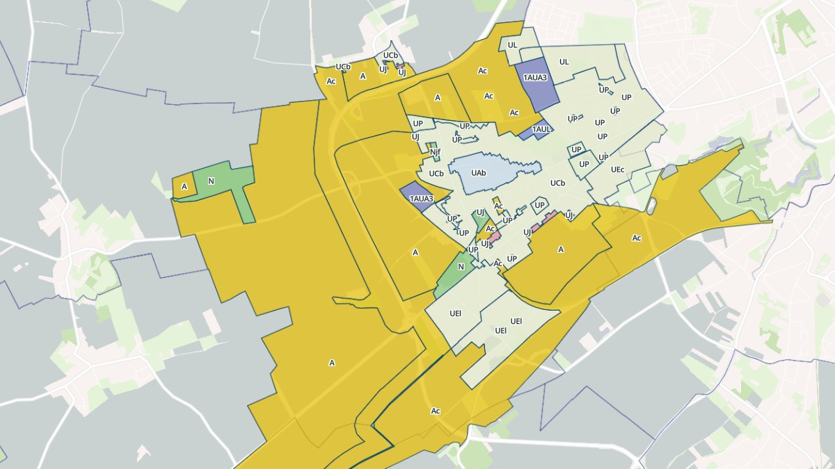 Aperçu cartographique de Dainville, centré sur la commune