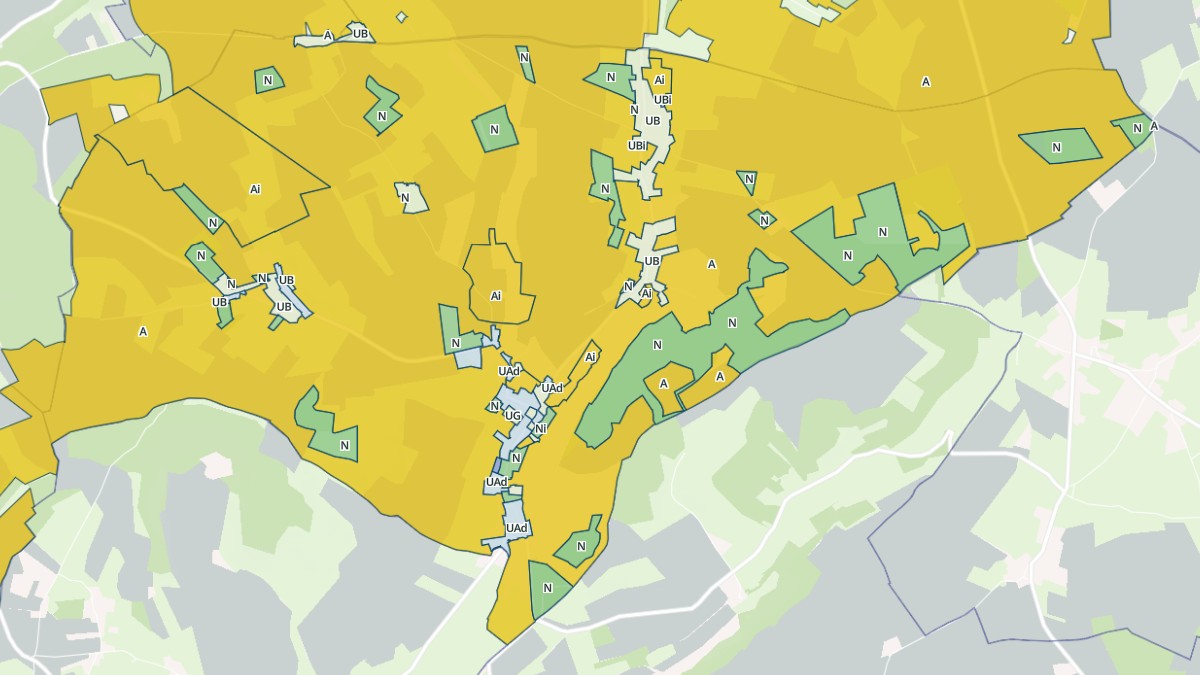 Aperçu cartographique de Doudeauville, centré sur la commune