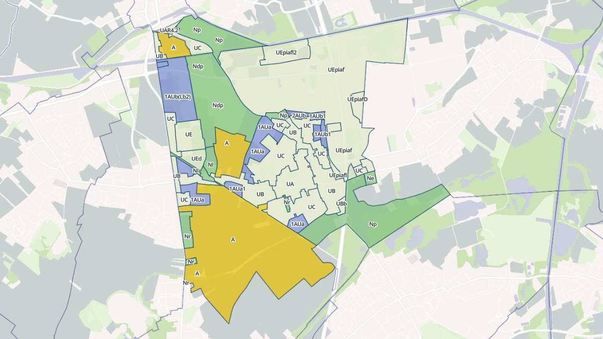 Aperçu cartographique de Douvrin, centré sur la commune