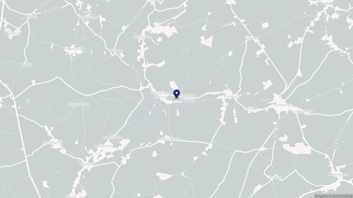 Aperçu cartographique de Enquin-sur-Baillons, centré sur la commune