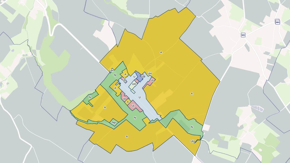 Aperçu cartographique de Estrée-Cauchy, centré sur la commune