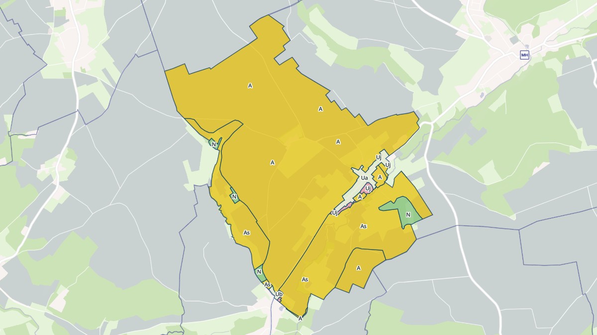Aperçu cartographique de Famechon, centré sur la commune