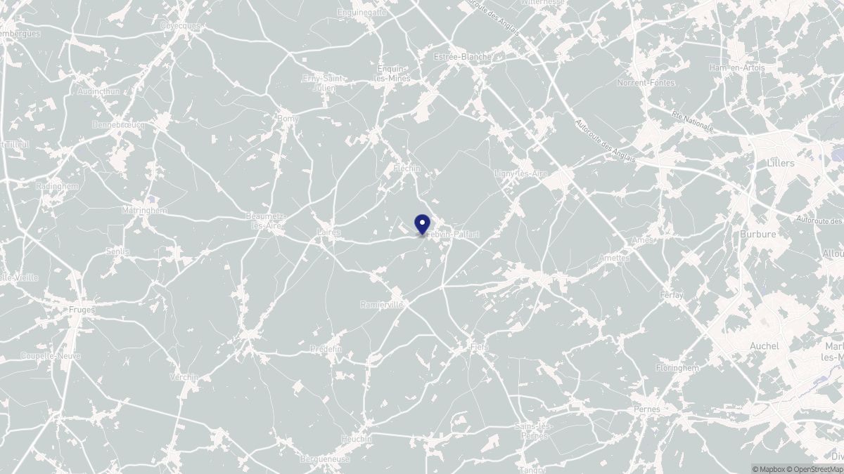 Aperçu cartographique de Febvin-Palfart, centré sur la commune
