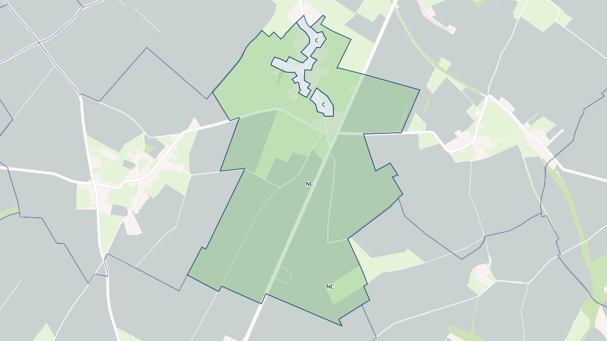 Aperçu cartographique de Framecourt, centré sur la commune
