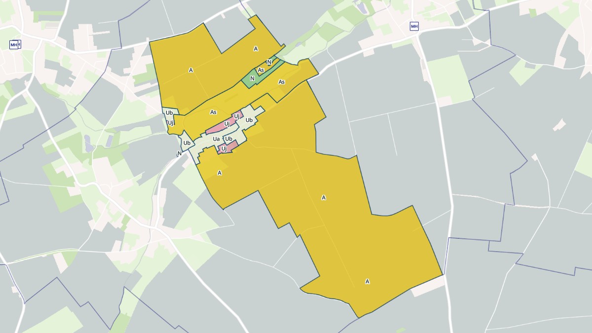 Aperçu cartographique de Gouves, centré sur la commune
