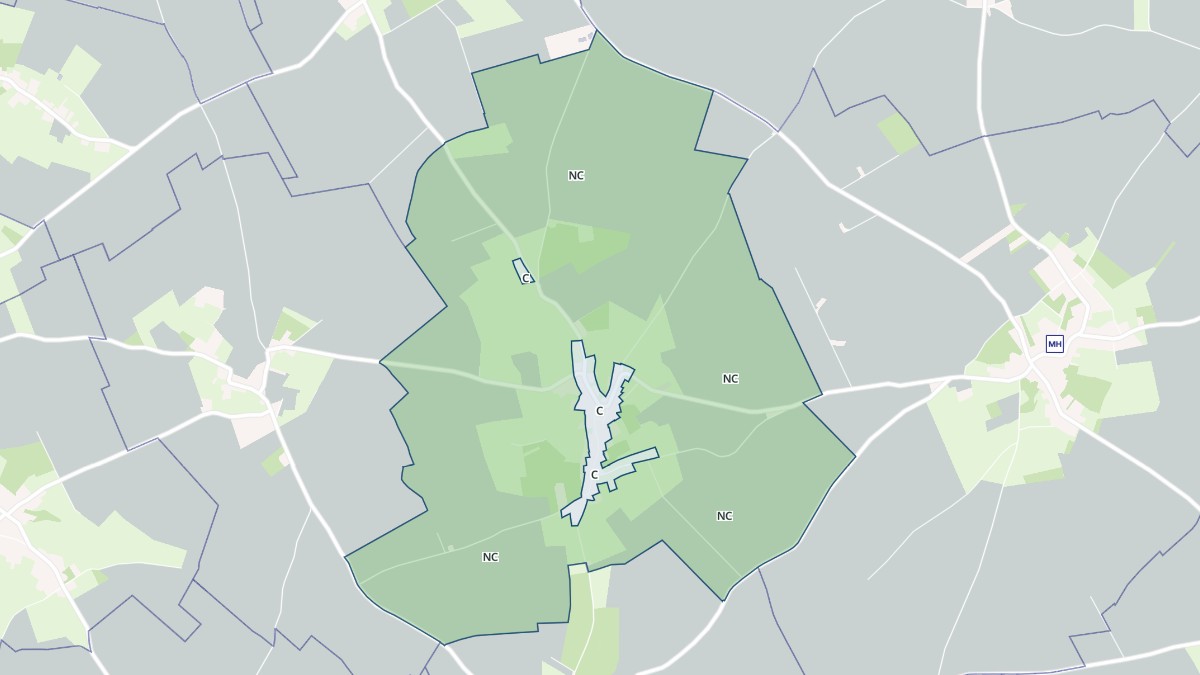 Aperçu cartographique de Gouy-en-Ternois, centré sur la commune