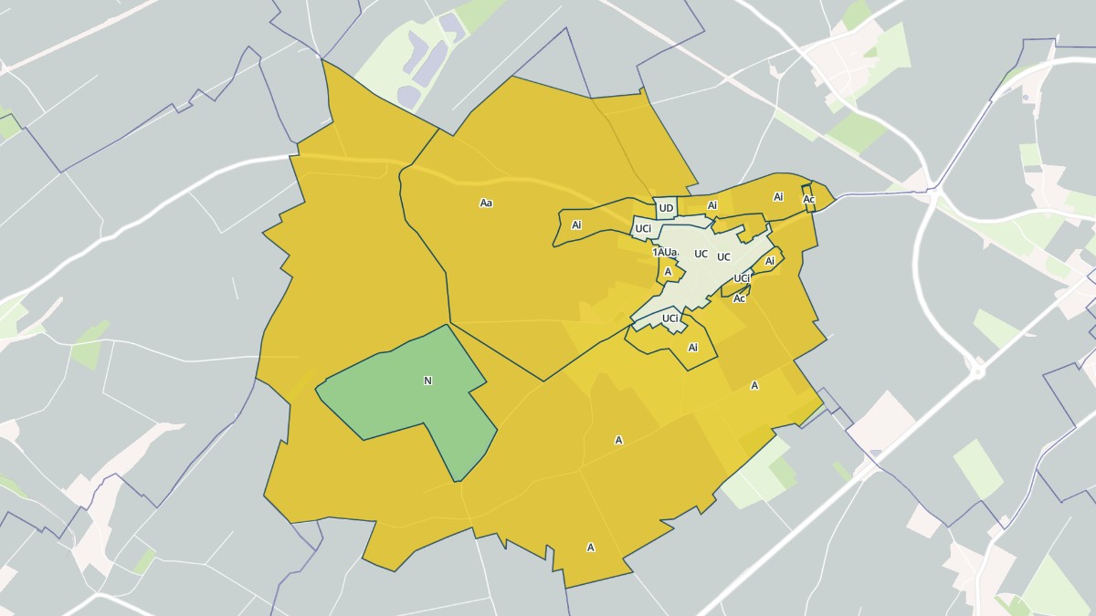 Aperçu cartographique de Grévillers, centré sur la commune