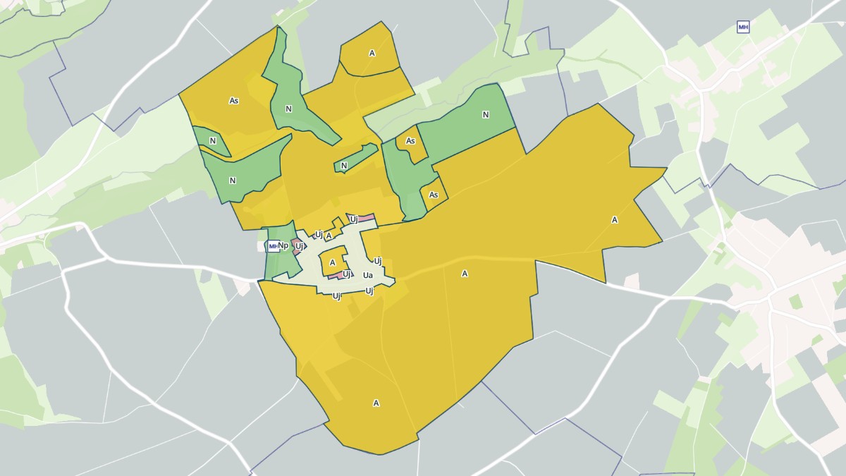 Aperçu cartographique de Hénu, centré sur la commune