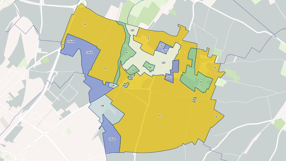 Aperçu cartographique de Houchin, centré sur la commune