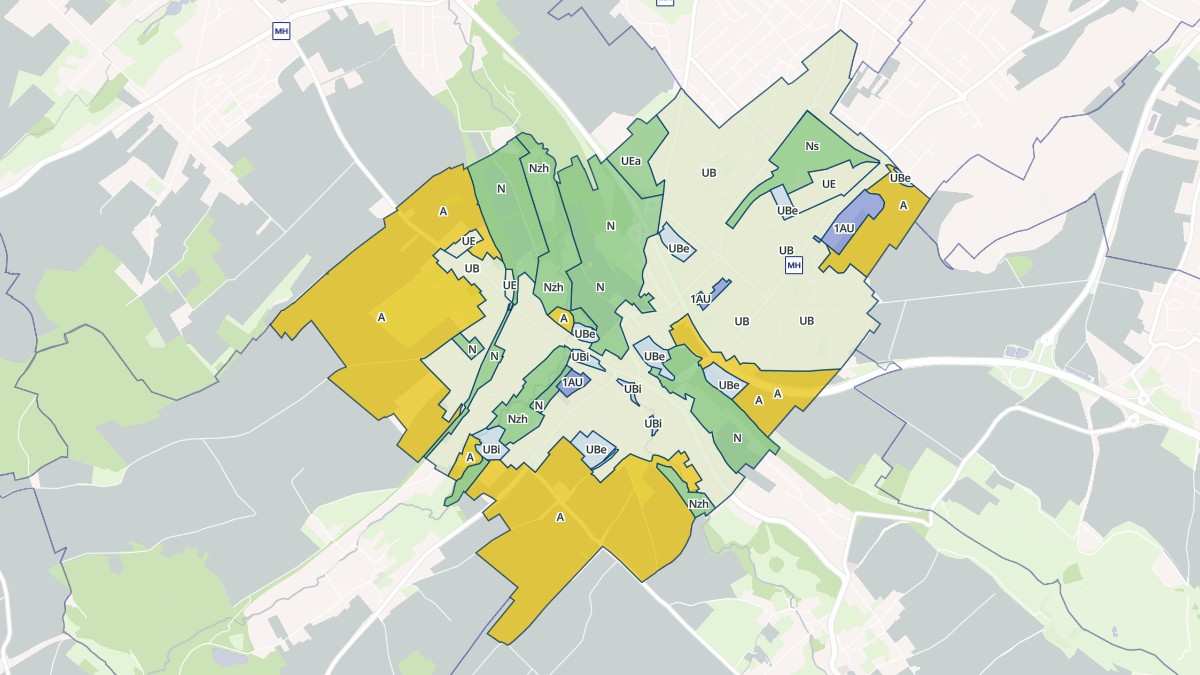 Aperçu cartographique de Houdain, centré sur la commune