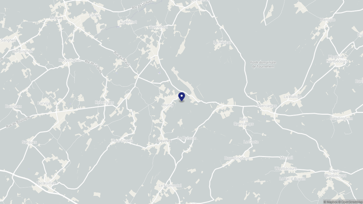 Aperçu cartographique de Journy, centré sur la commune