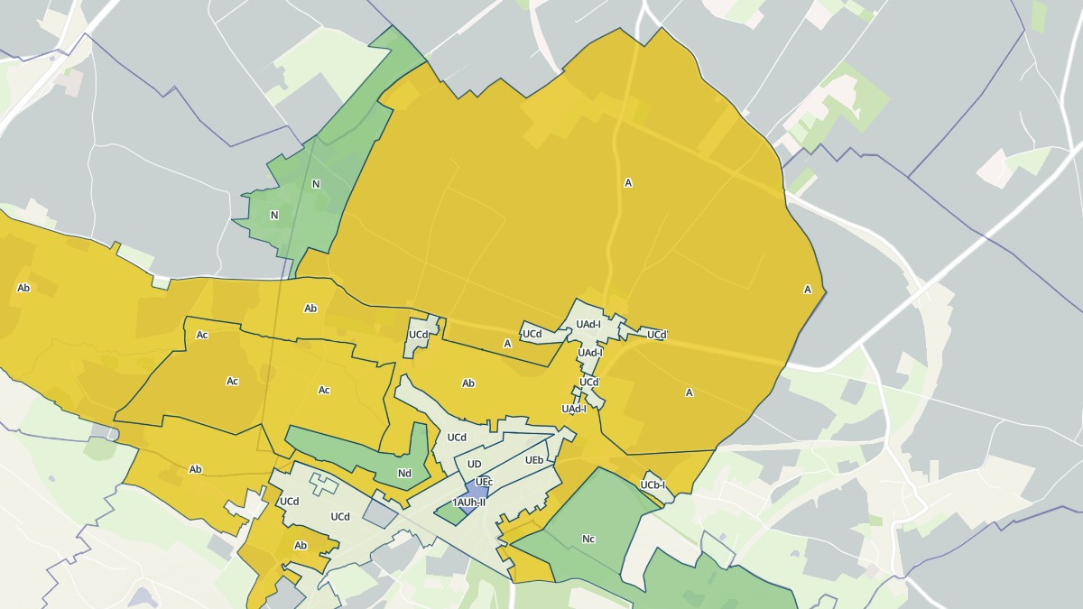 Aperçu cartographique de Landrethun-le-Nord, centré sur la commune
