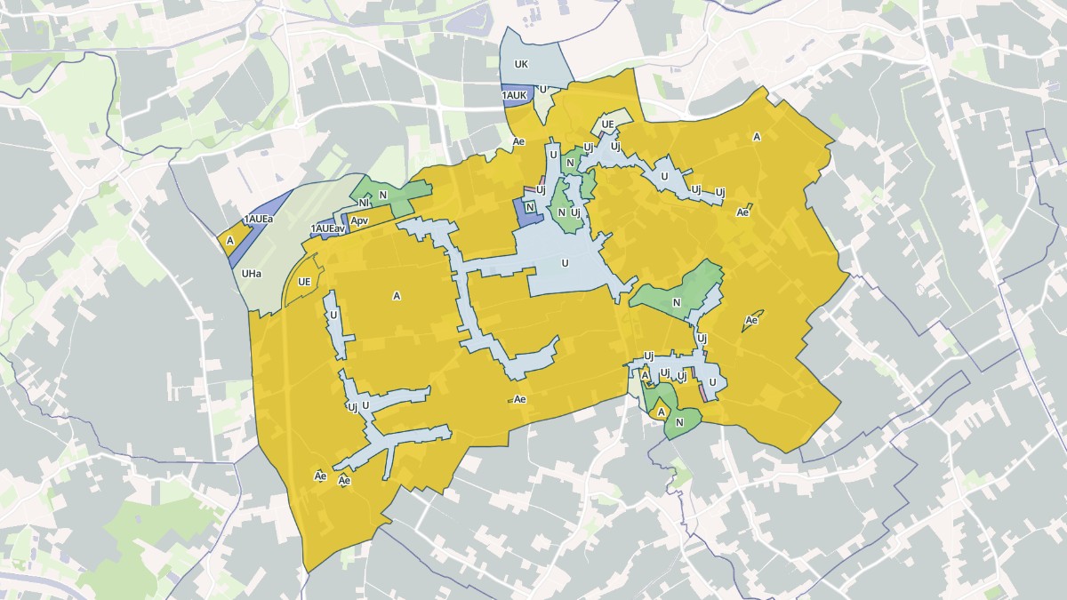 Aperçu cartographique de Lestrem, centré sur la commune