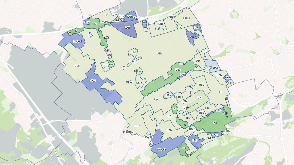 Aperçu cartographique de Liévin, centré sur la commune