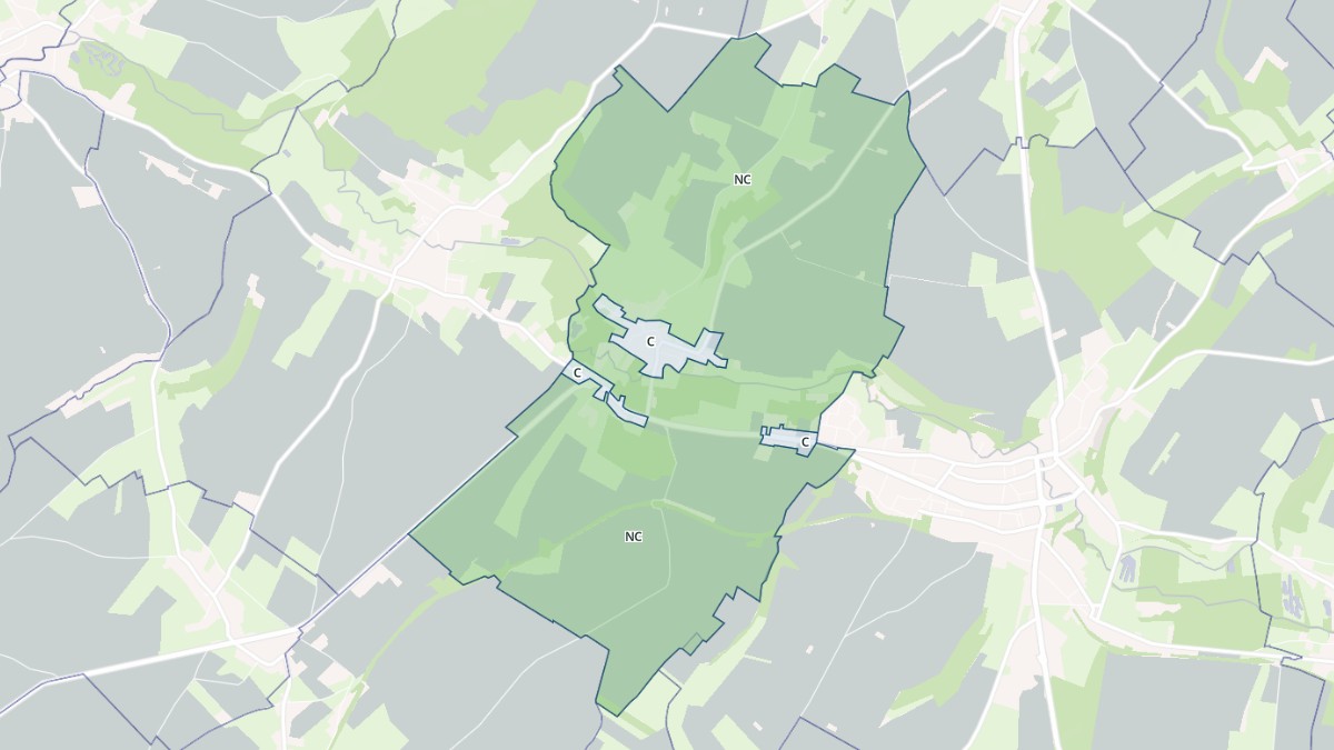 Aperçu cartographique de Ligny-sur-Canche, centré sur la commune