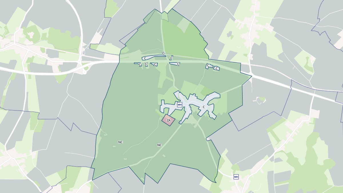 Aperçu cartographique de Ligny-Saint-Flochel, centré sur la commune