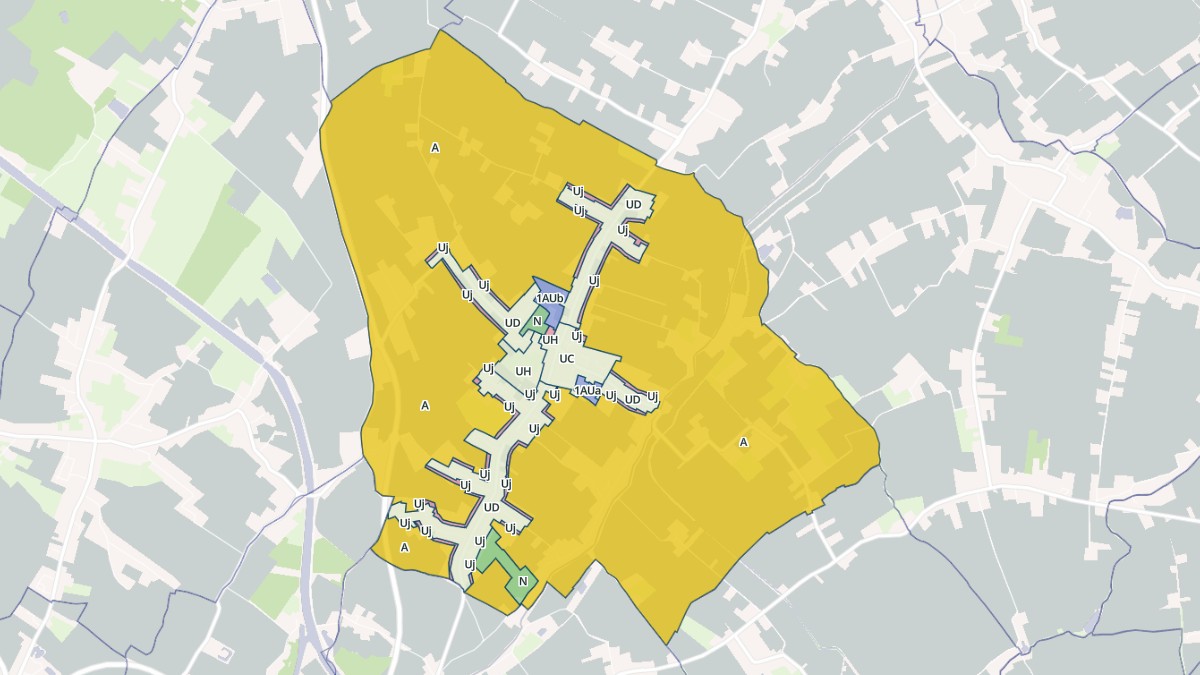 Aperçu cartographique de Locon, centré sur la commune