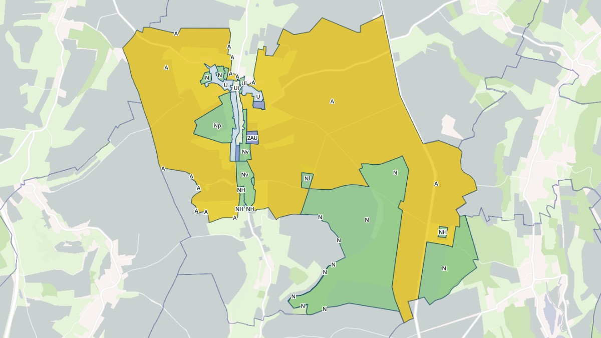 Aperçu cartographique de Longvilliers, centré sur la commune