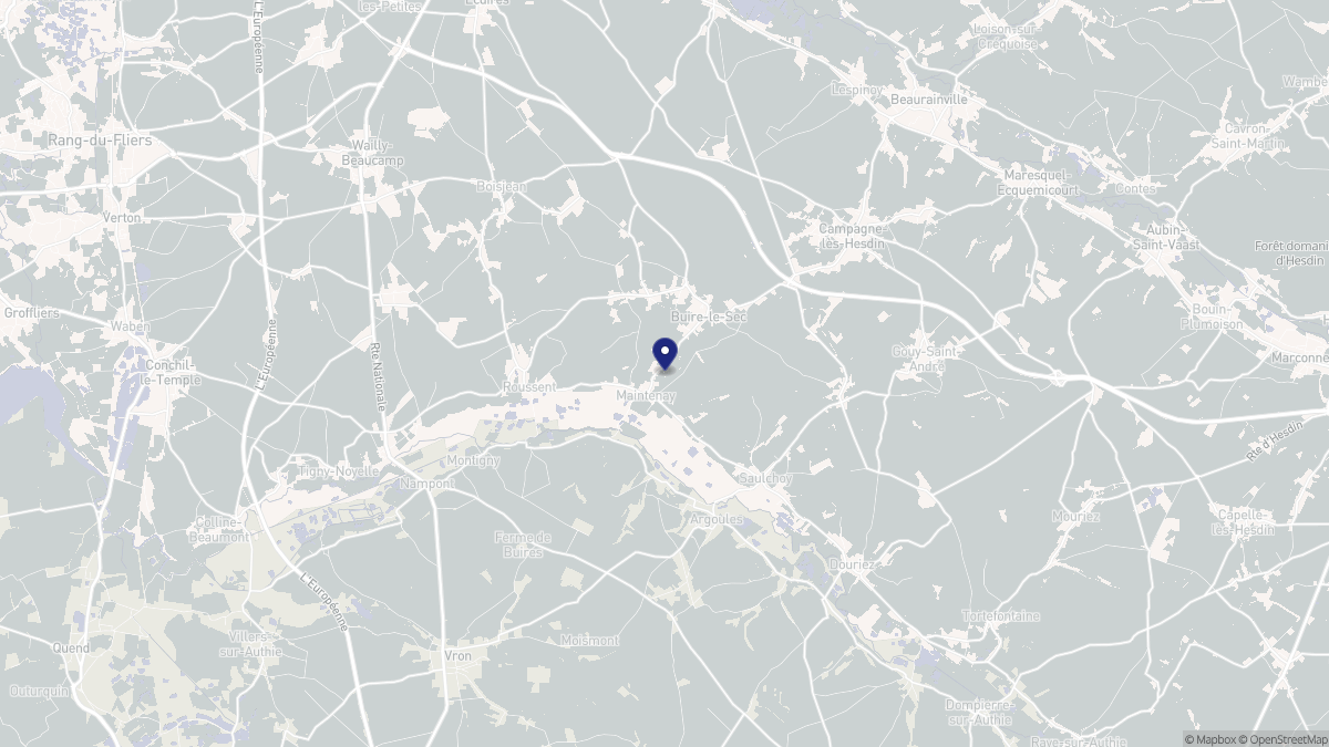 Aperçu cartographique de Maintenay, centré sur la commune