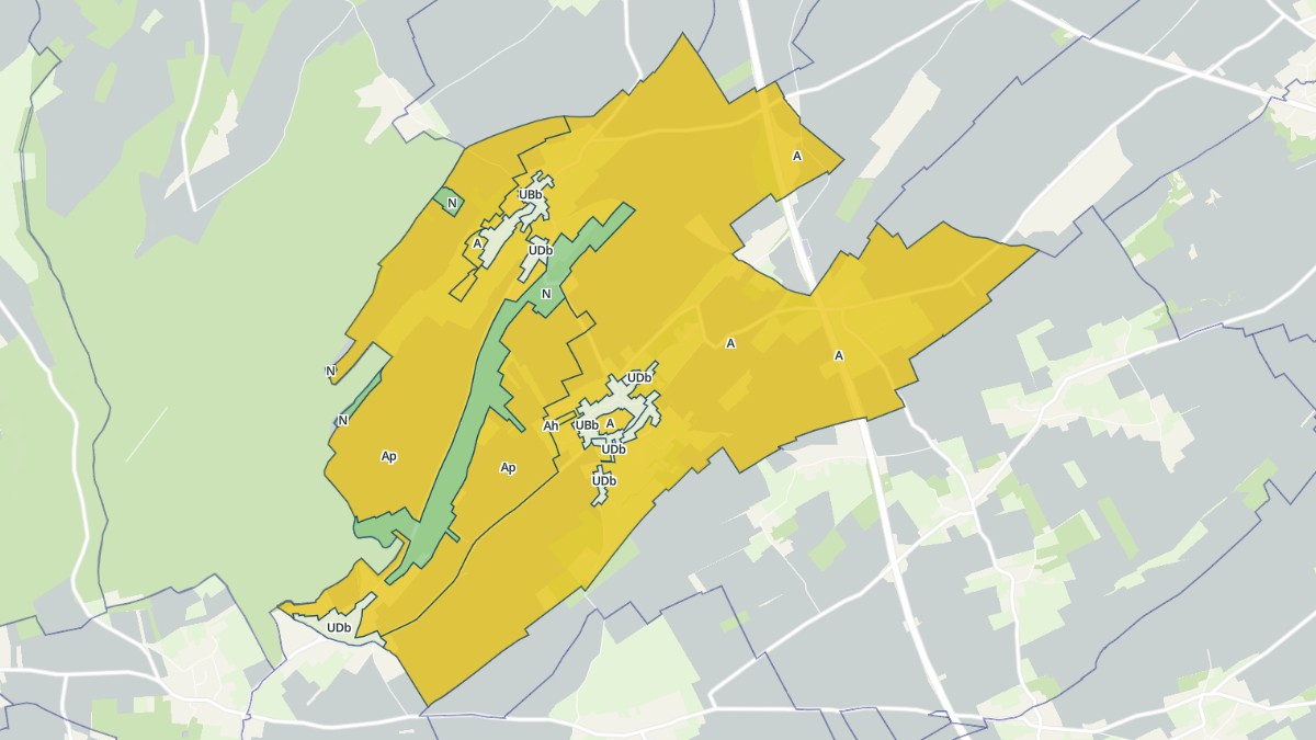 Aperçu cartographique de Mentque-Nortbécourt, centré sur la commune