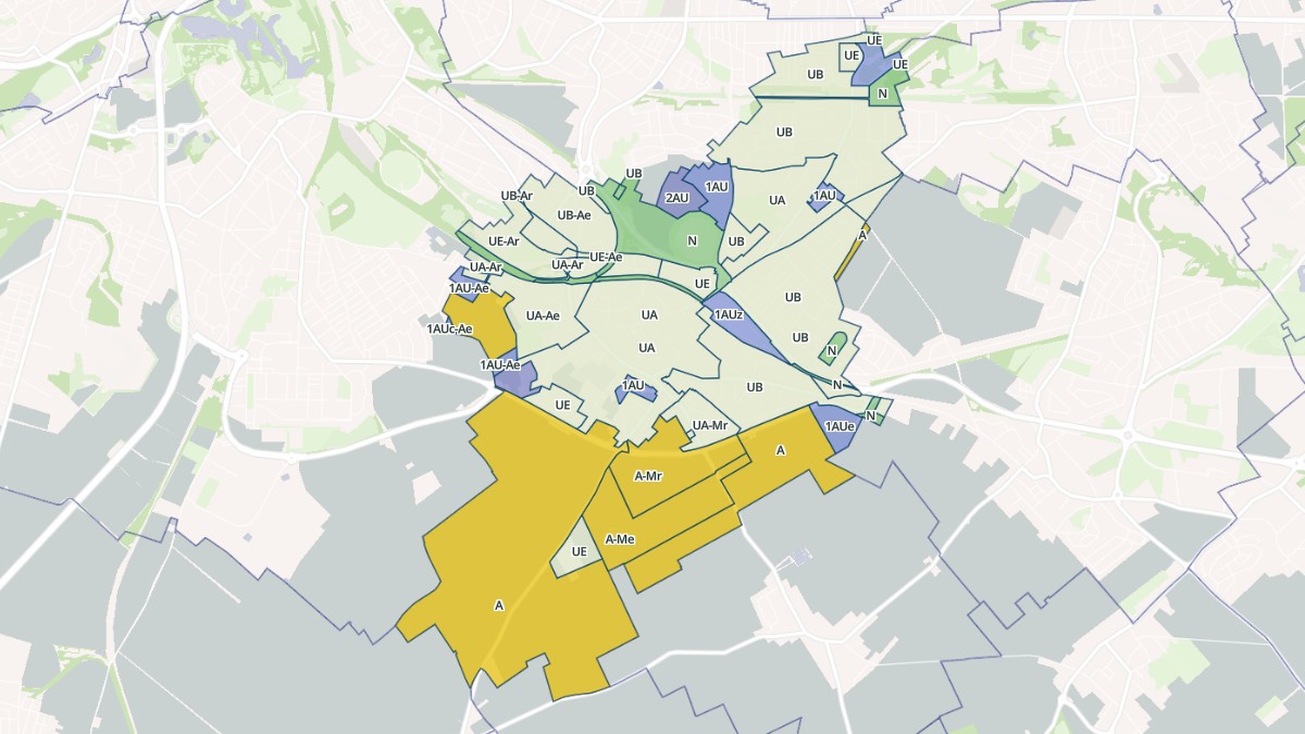 Aperçu cartographique de Méricourt, centré sur la commune