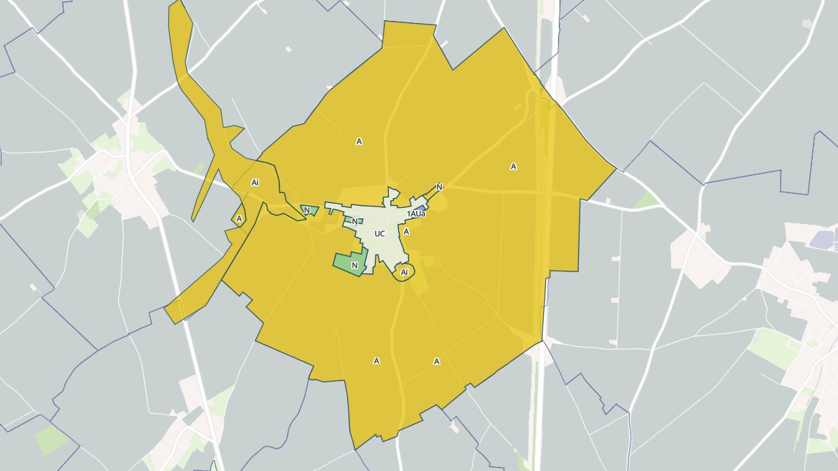 Aperçu cartographique de Mory, centré sur la commune