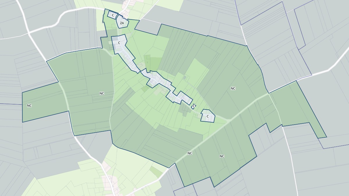 Aperçu cartographique de Neuville-au-Cornet, centré sur la commune