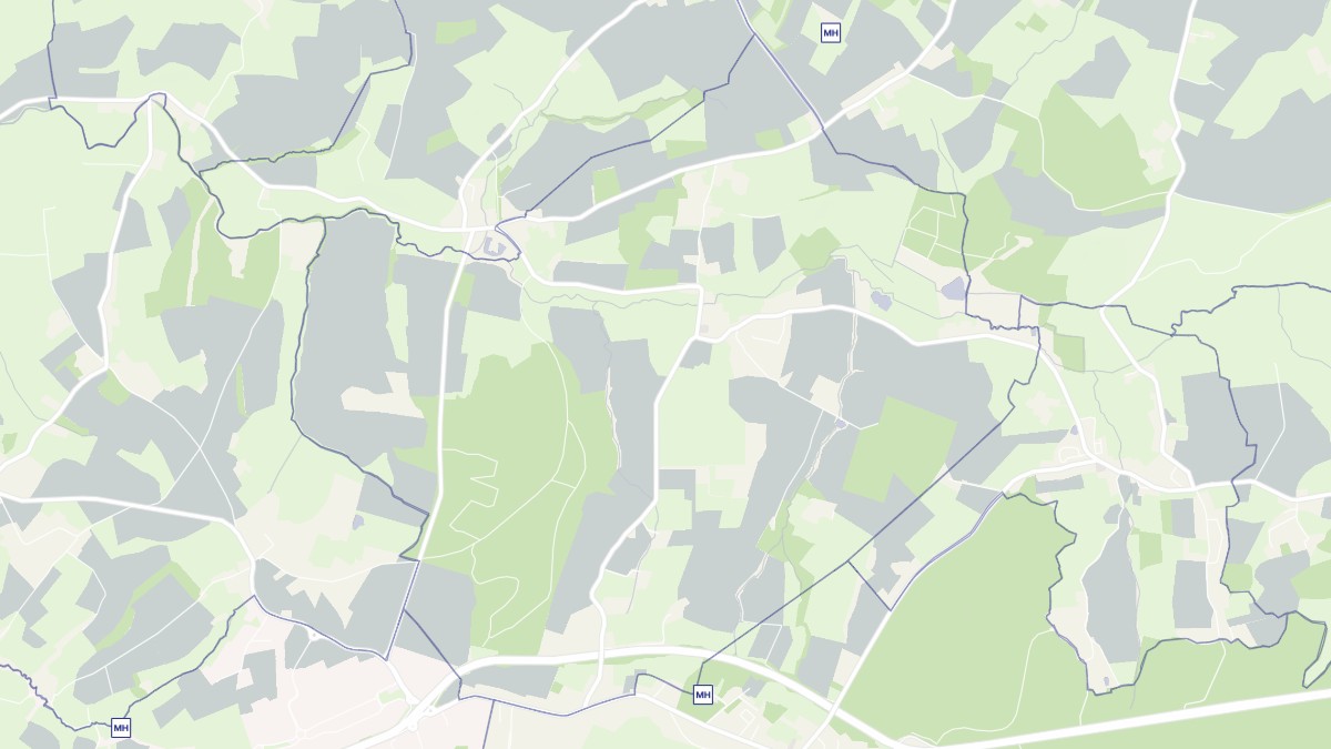 Aperçu cartographique de Pernes-lès-Boulogne, centré sur la commune